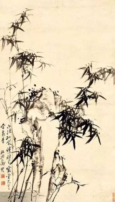 鄭板橋《墨竹圖》書畫作品欣賞！