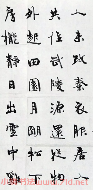 周慧珺書法《桃源行》