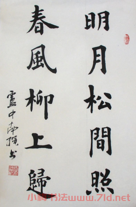 盧中南毛筆書(shū)法作品欣賞