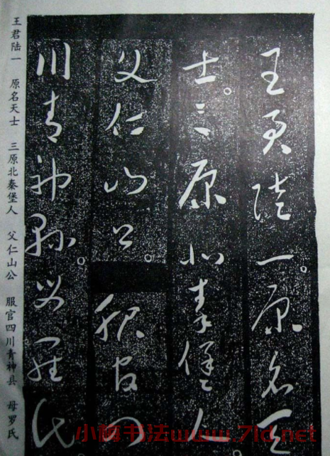 于右任草書欣賞王陸一墓志銘