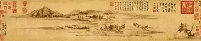 趙孟頫字畫欣賞《水村圖卷》大圖