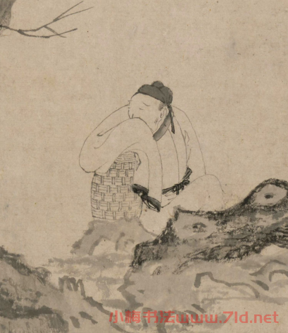 明代唐寅字畫《風木圖卷》