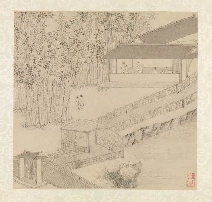 文徵明書畫欣賞《山水詩畫冊頁》大圖16開