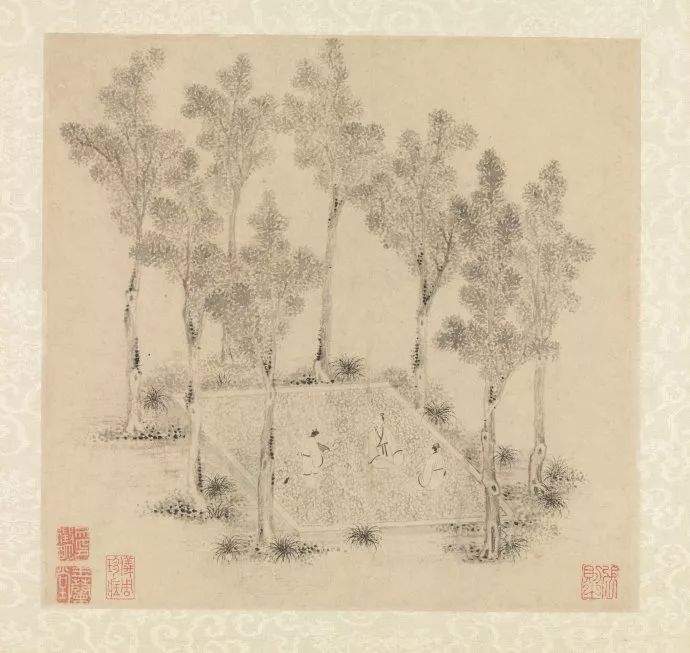 文徵明書畫欣賞《山水詩畫冊頁》大圖16開