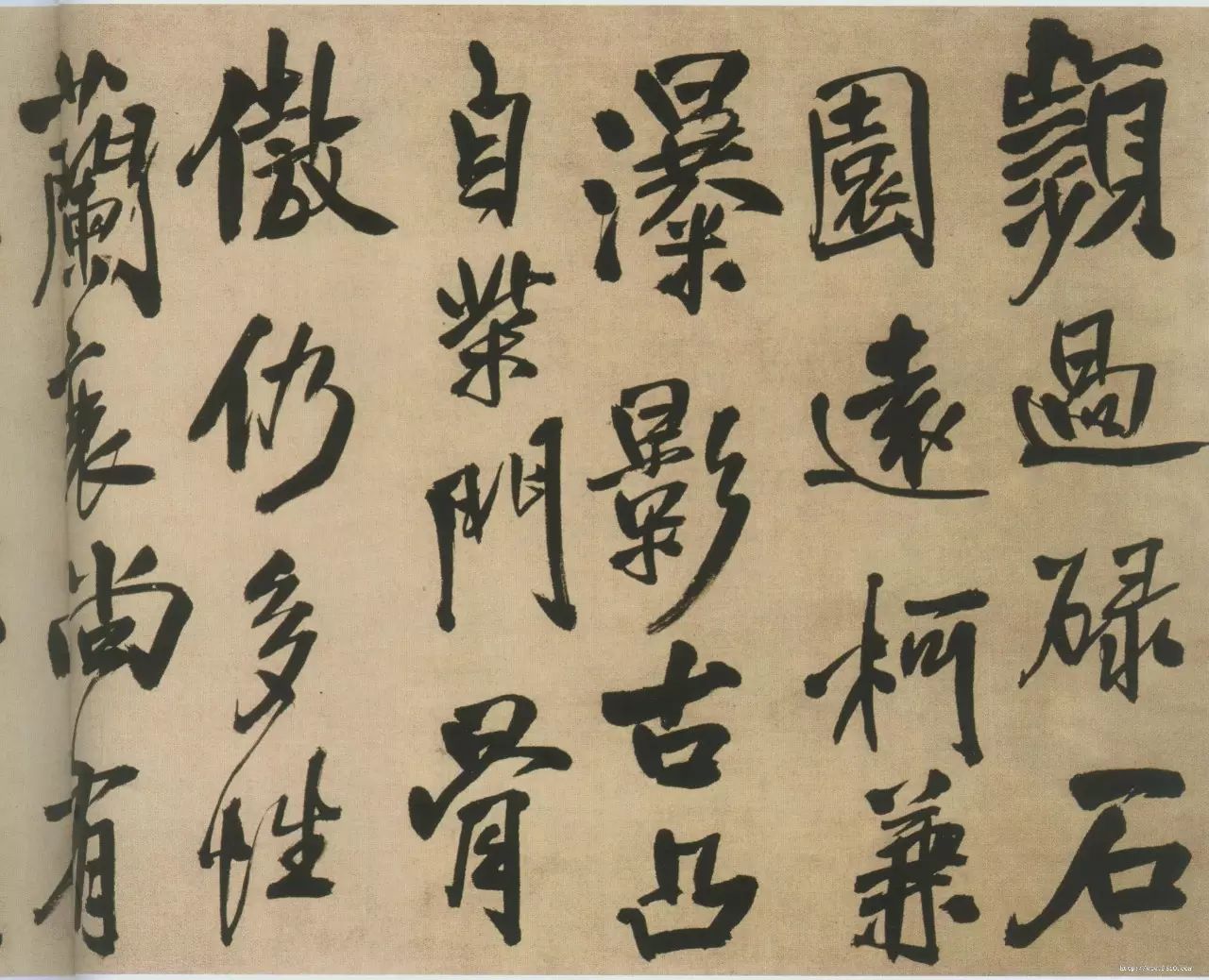 王鐸行書手卷《自書石湖等五首卷》