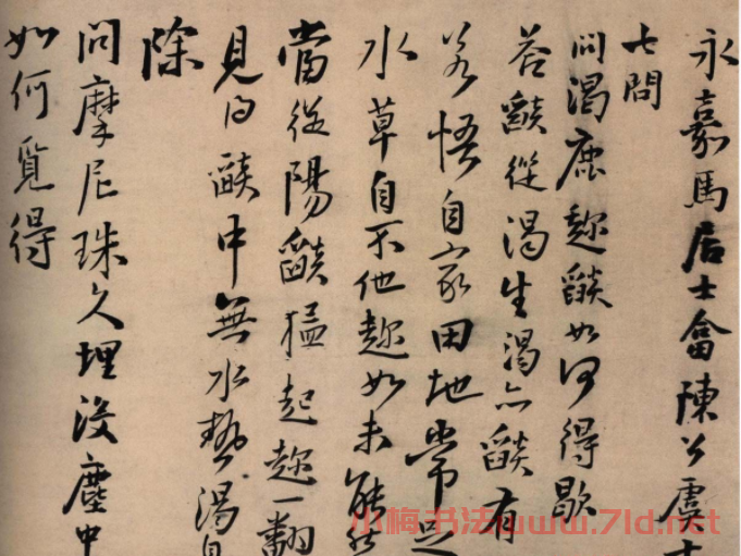 王鐸行書欣賞《馬居士答陳公虞十七問》