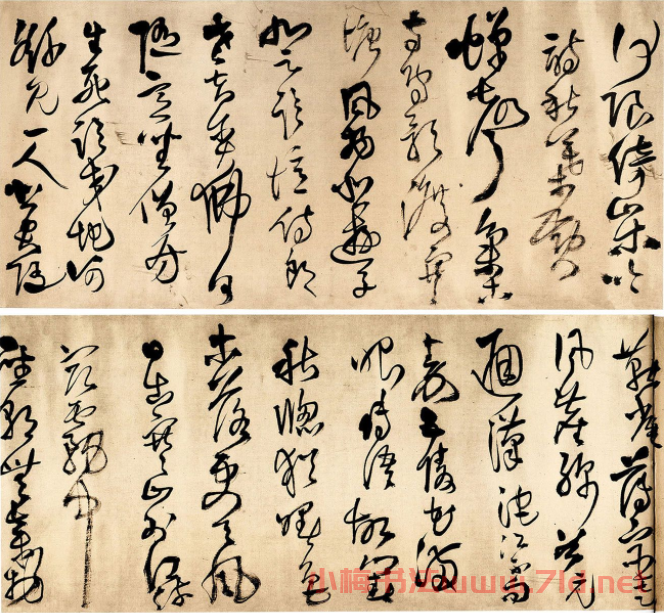 王鐸55歲草書(shū)手卷《杜甫五言律詩(shī)四首》