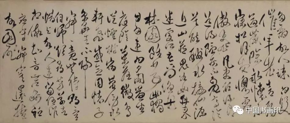 清代傅山書法《草書孟浩然詩(shī)》長(zhǎng)卷圖