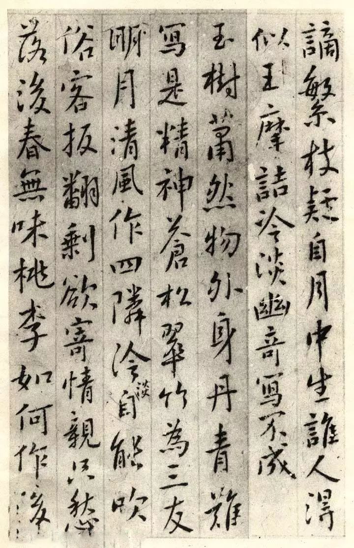 明清志士仁人傅山行書集古梅花詩