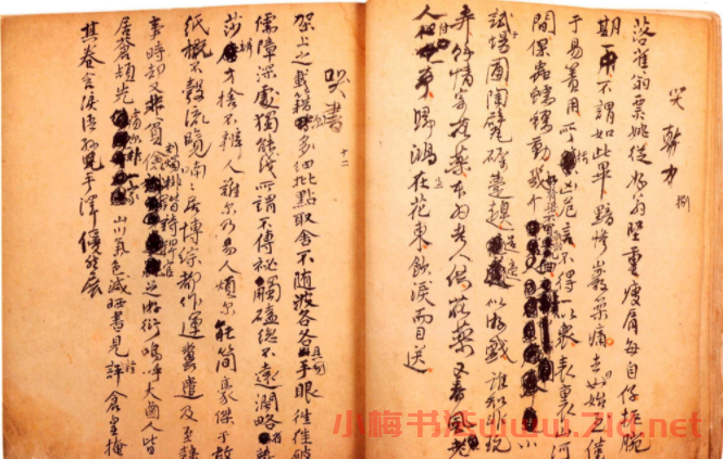 傅山書法墨寶真跡《哭子詩》冊