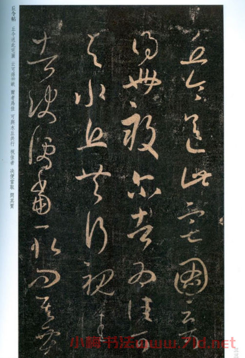 王羲之草書《丘令帖》六種