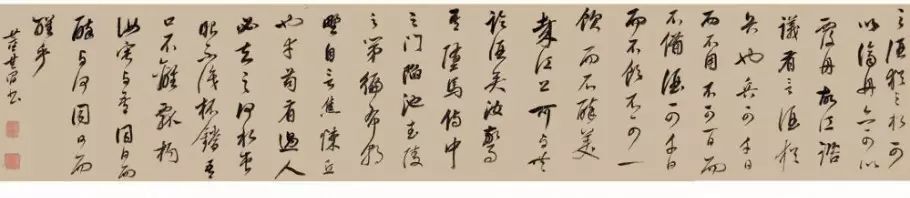 董其昌草書手卷欣賞《陳暄與兄子秀書》
