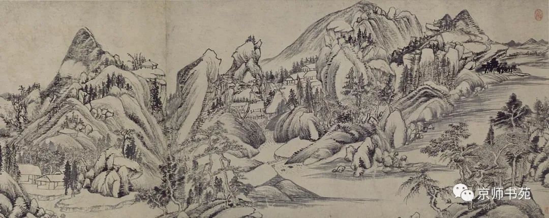 明代董其昌書畫作品欣賞春臺望書畫合璧卷 明代董其昌書畫作品欣賞春臺望書畫合璧卷
