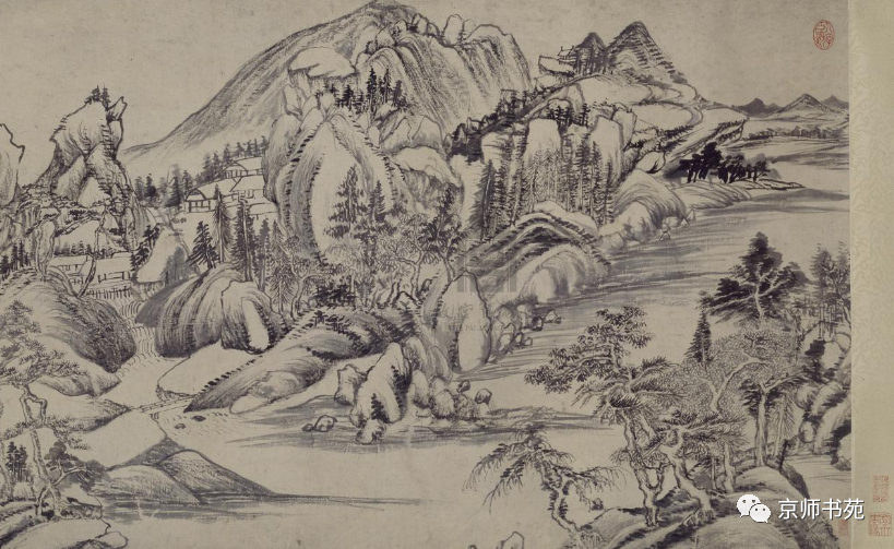 明代董其昌書畫作品欣賞春臺望書畫合璧卷
