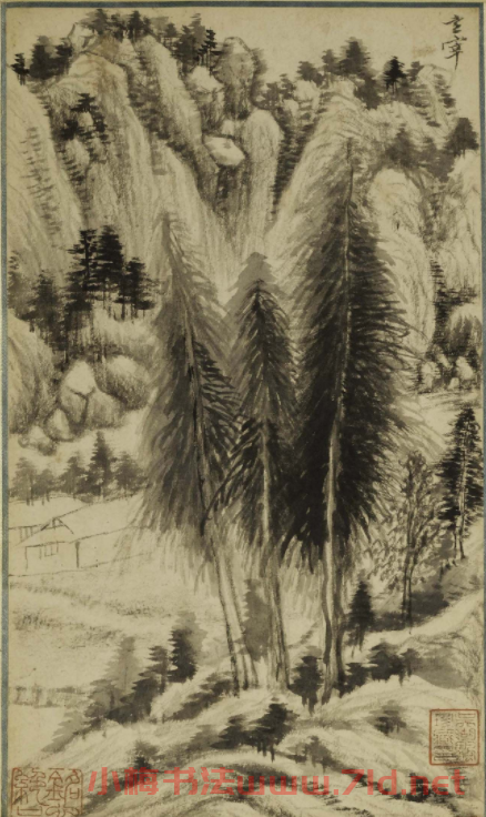 董其昌書畫作品欣賞《畫禪室小景冊》