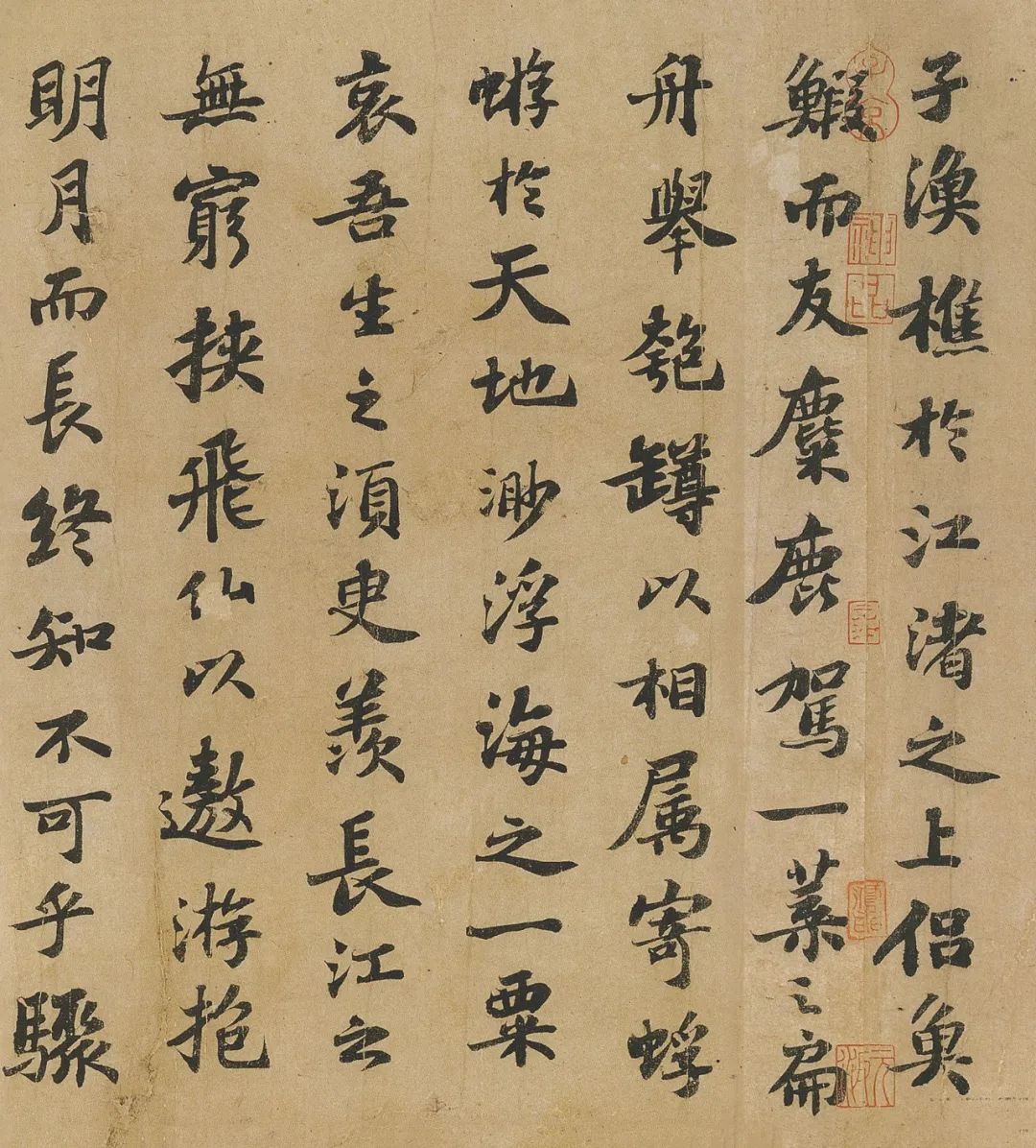 蘇軾行楷書法欣賞《前赤壁賦》