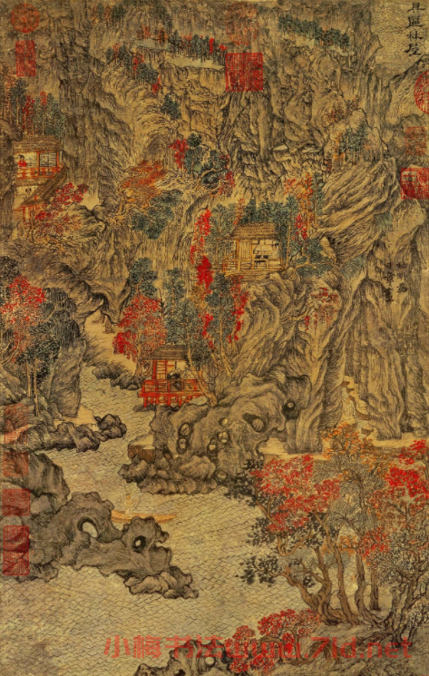 趙孟頫外孫王蒙山水畫(huà)《具區(qū)林屋圖》 趙孟頫外孫王蒙山水畫(huà)《具區(qū)林屋圖》