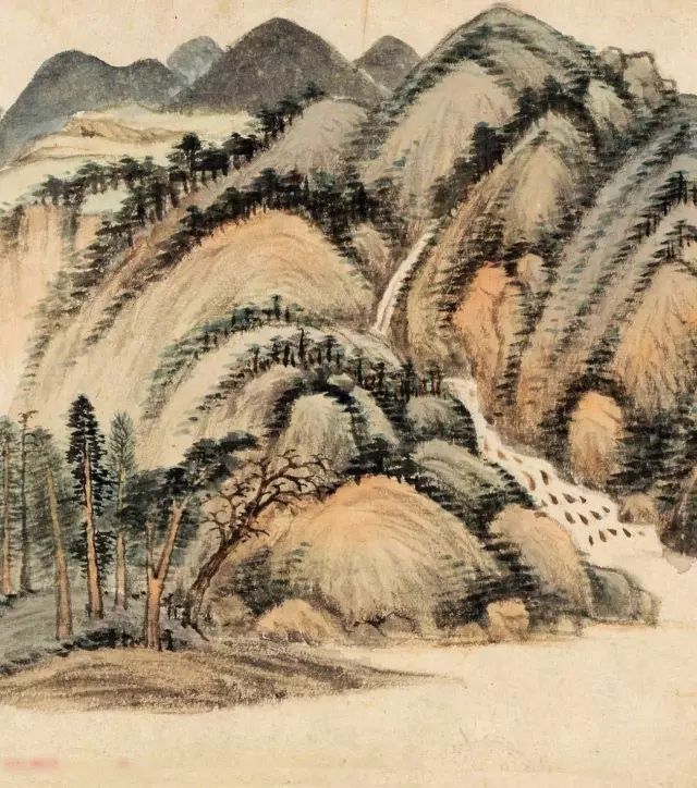 董其昌晚年書畫《仿黃公望富春大嶺圖》