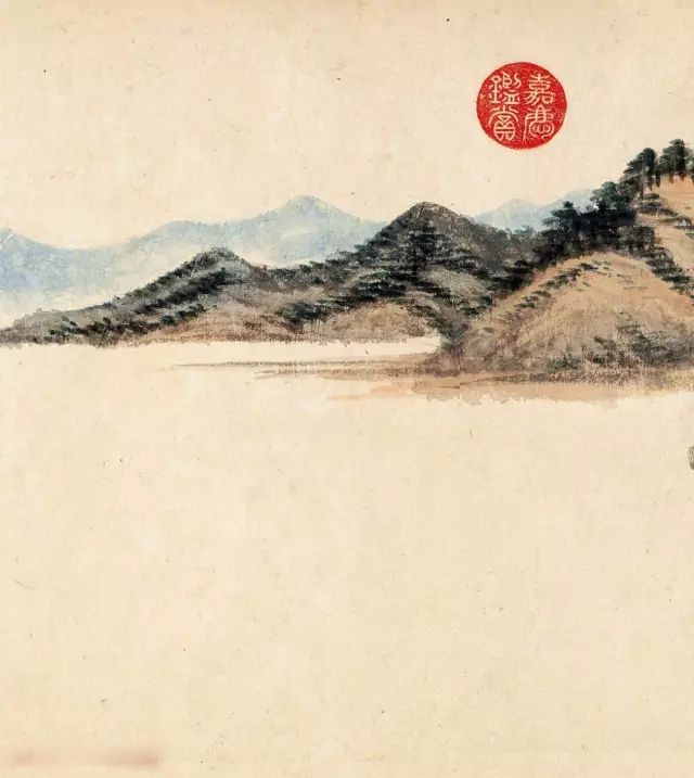 董其昌晚年書畫《仿黃公望富春大嶺圖》