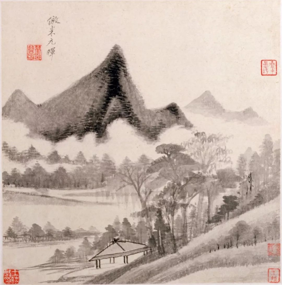 明代董其昌字畫欣賞《仿古山水》冊