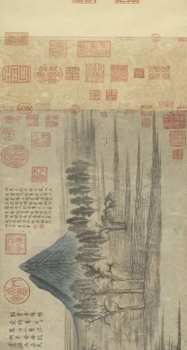 元代趙孟頫書畫欣賞《鵲華秋色圖》卷