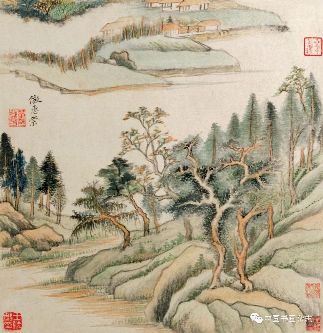 董其昌書(shū)畫(huà)欣賞《仿古山水圖冊(cè)》