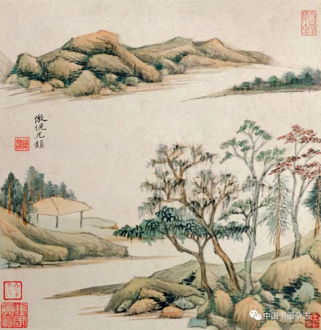 董其昌書(shū)畫(huà)欣賞《仿古山水圖冊(cè)》