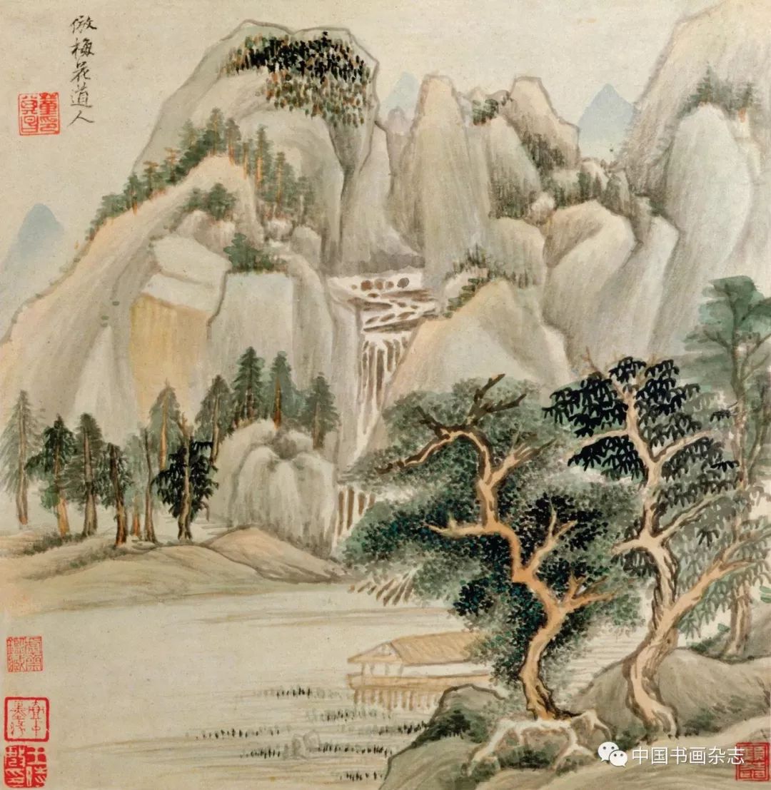 董其昌書(shū)畫(huà)欣賞《仿古山水圖冊(cè)》