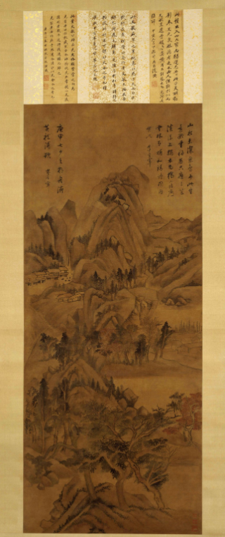 明代董其昌書畫《林和靖詩意》軸