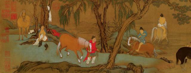趙孟頫《紅衣羅漢圖》書畫欣賞