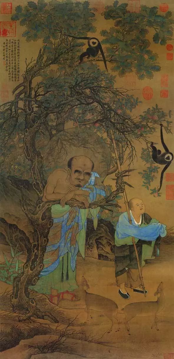 趙孟頫《紅衣羅漢圖》書畫欣賞