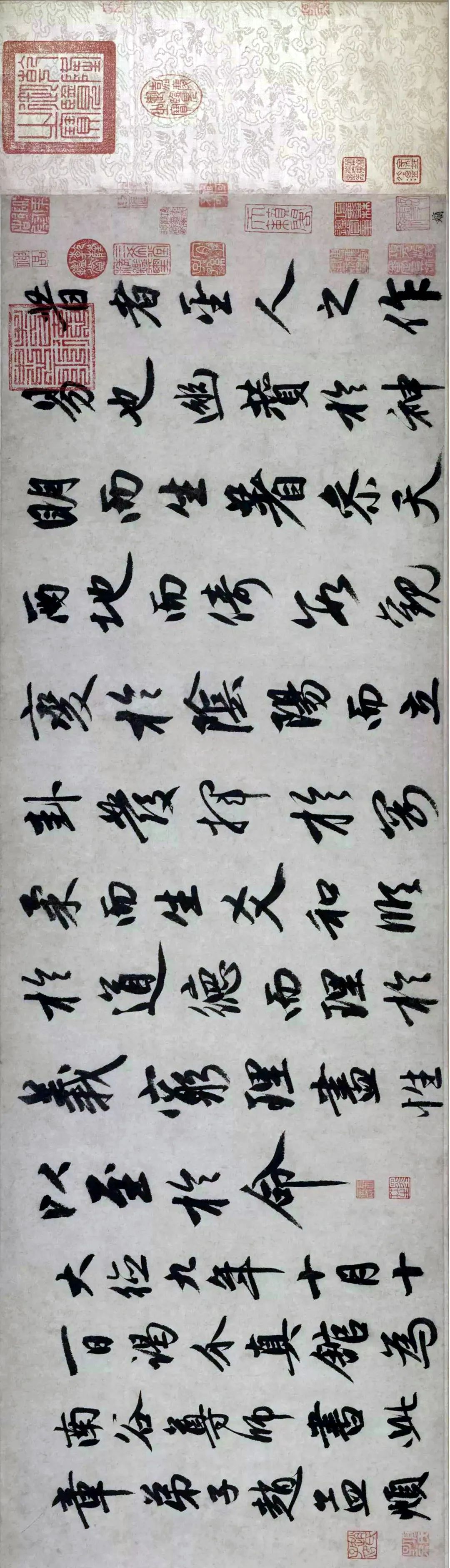 元趙孟頫書法長卷欣賞《松雪墨跡行書三段卷》欣賞