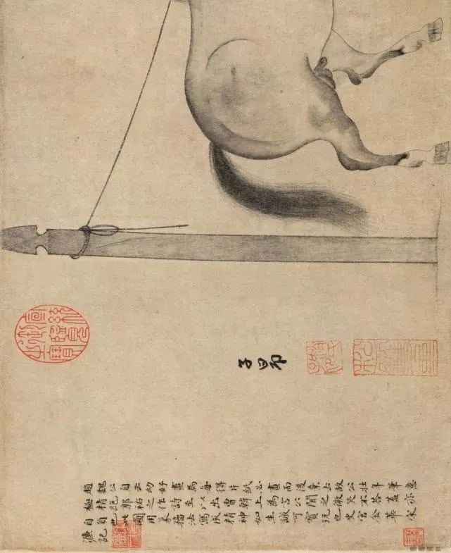 趙孟頫《飲馬圖》書法作品欣賞