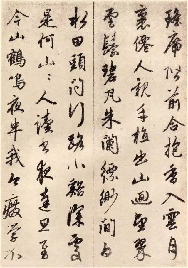 趙孟頫書法賞析《道場詩帖》