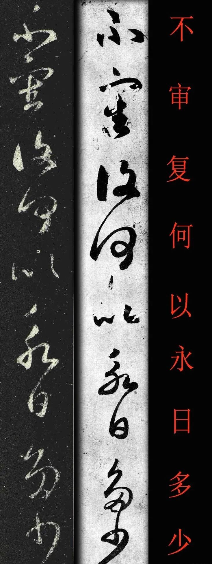 王羲之草書《采菊帖》《太常帖》趙孟頫臨對照