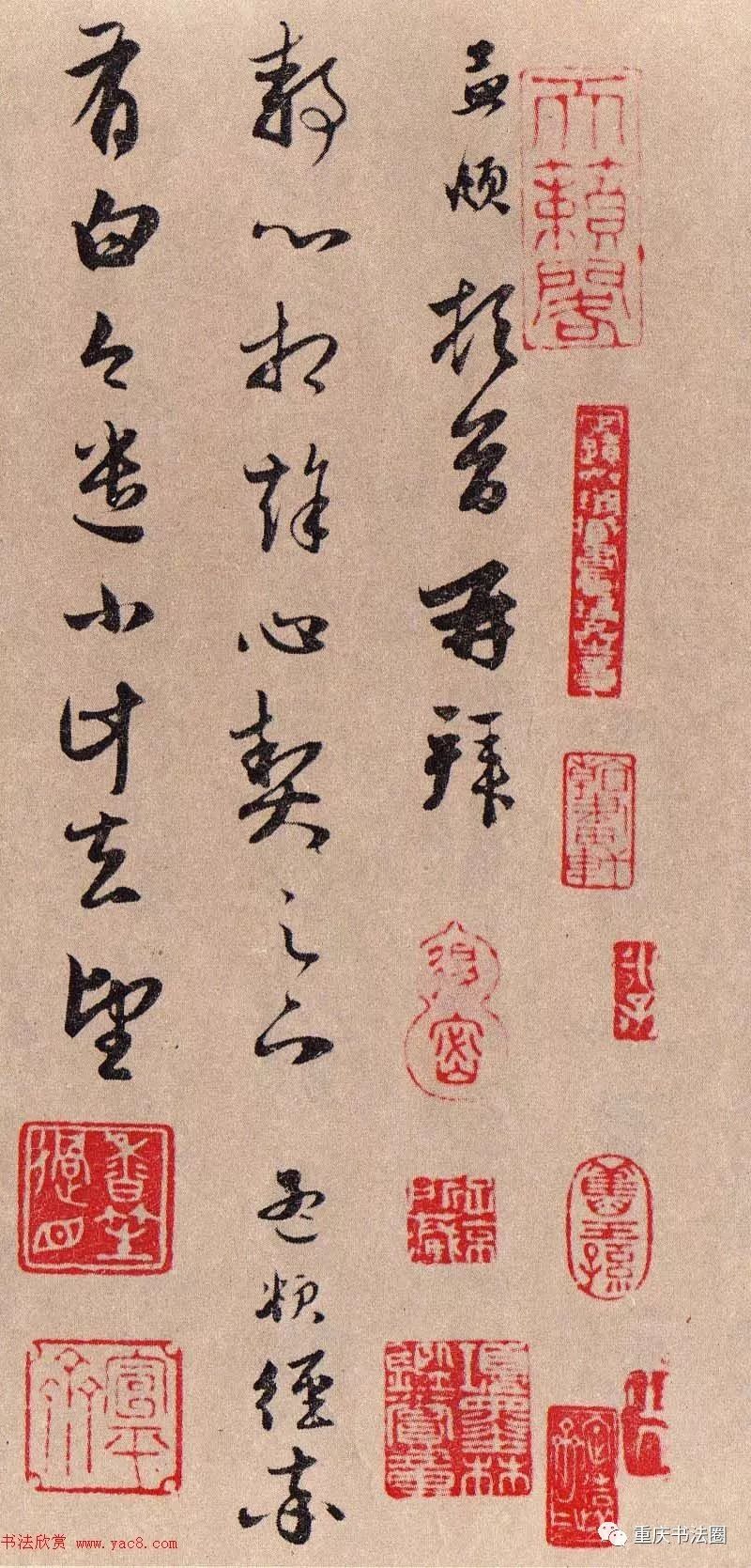 書法經典之趙孟頫草書《靜心帖》(經率帖)