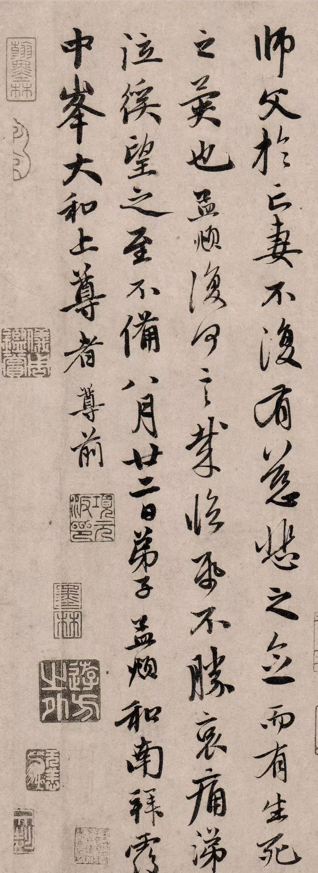元代趙孟頫66歲行書《丹藥帖》書法欣賞