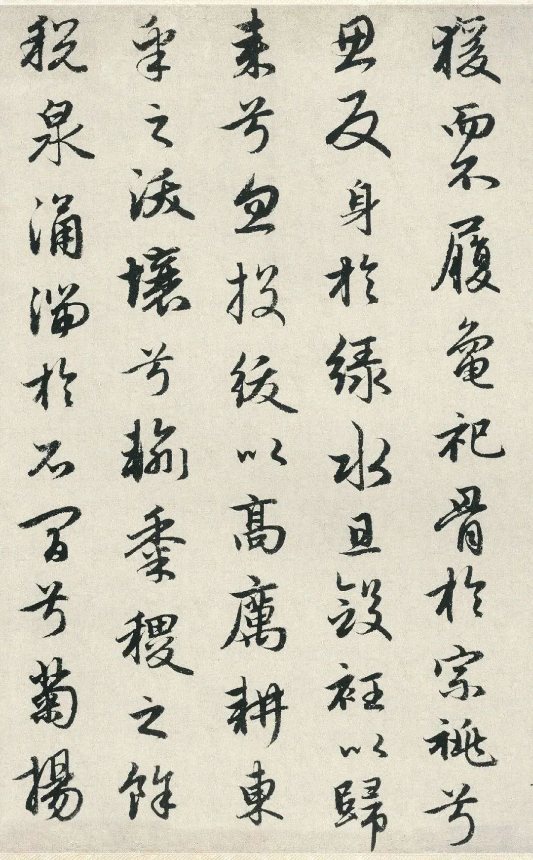 趙孟頫行書《潘安仁秋聲賦卷》作品欣賞