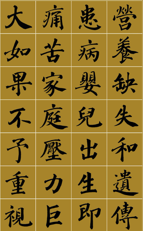 范笑歌楷書《中國少兒先心病基金宣講辭》