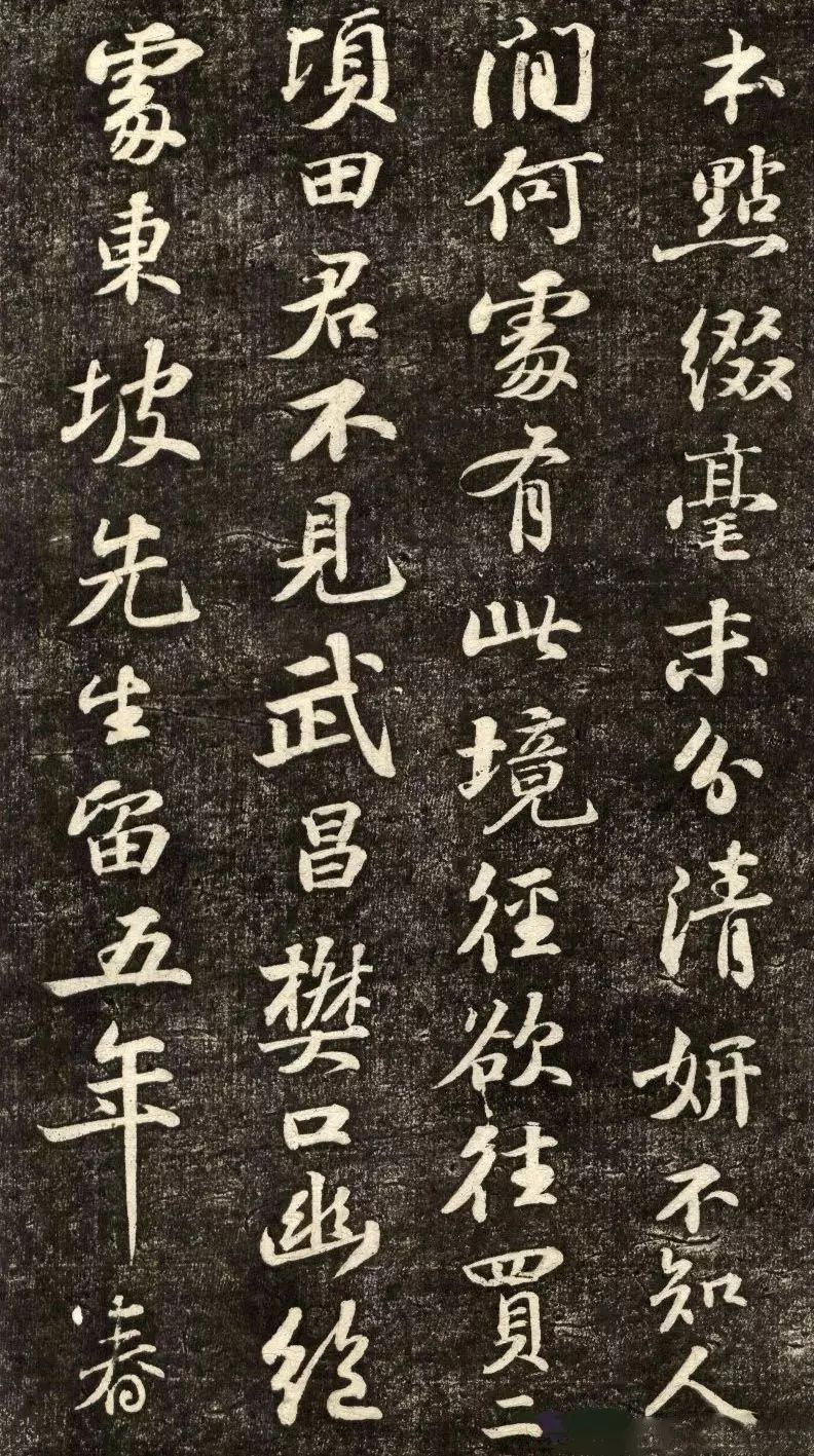 蘇軾行書《書王晉卿煙江疊嶂圖一首》