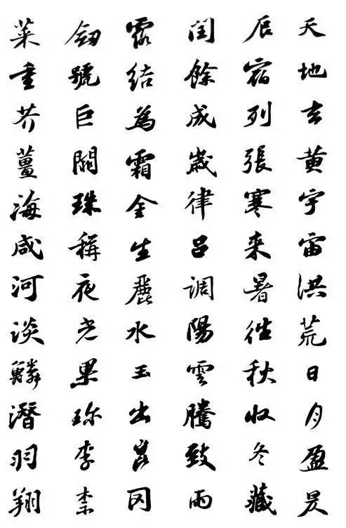 蘇軾《集字行書千字文》