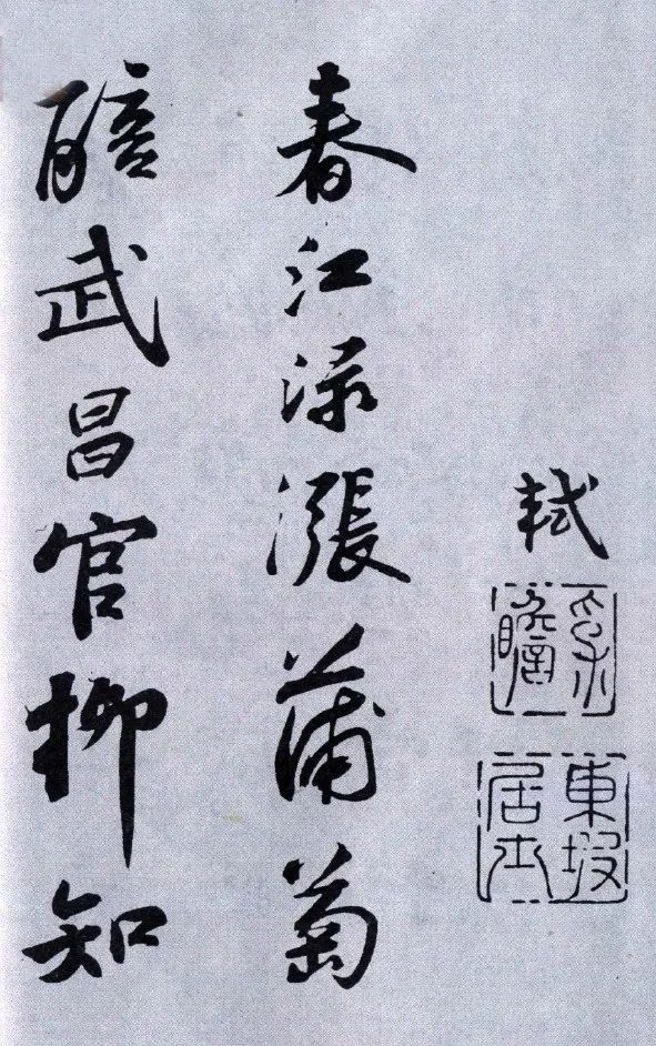蘇軾《武昌西山贈鄧圣求一首》行書兩版