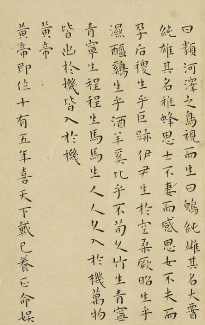 明代王寵楷書冊《列子》