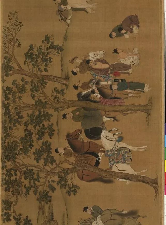 蔡京跋宋徽宗《唐十八學(xué)士圖》卷