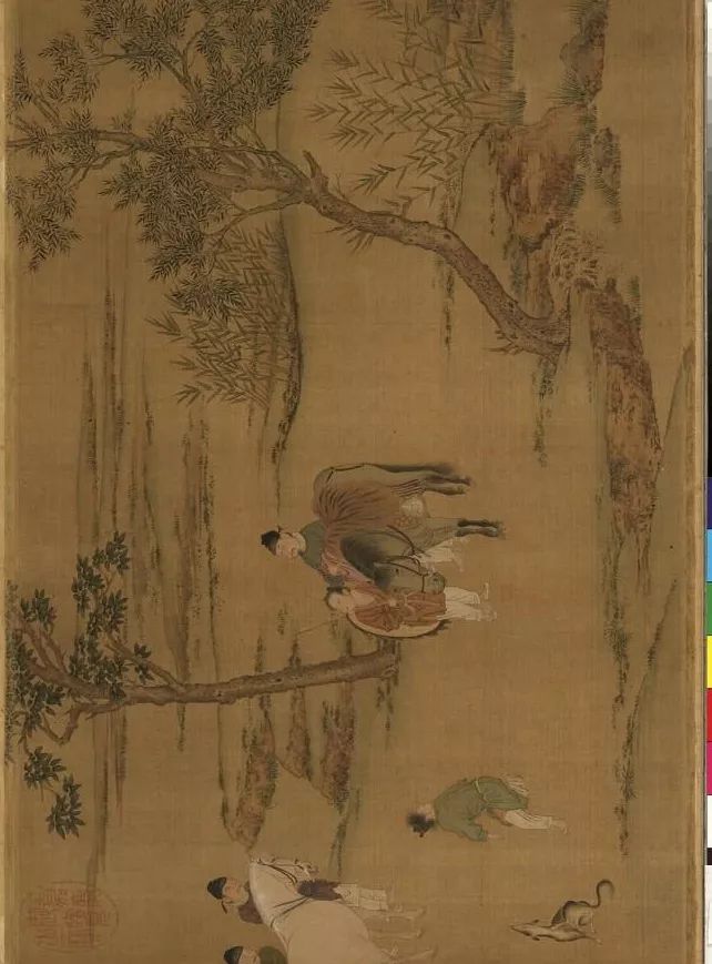 蔡京跋宋徽宗《唐十八學(xué)士圖》卷