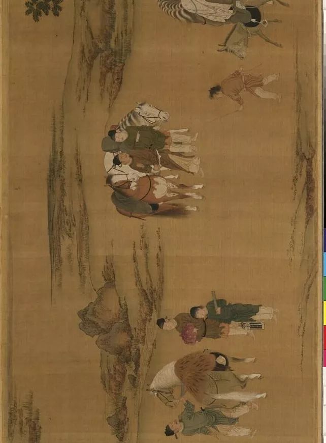 蔡京跋宋徽宗《唐十八學(xué)士圖》卷
