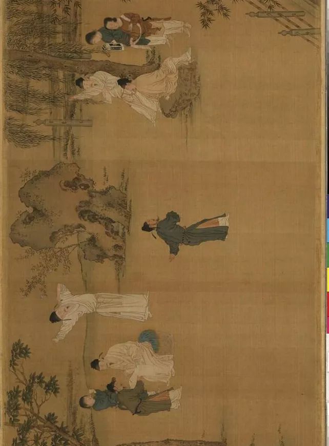 蔡京跋宋徽宗《唐十八學(xué)士圖》卷