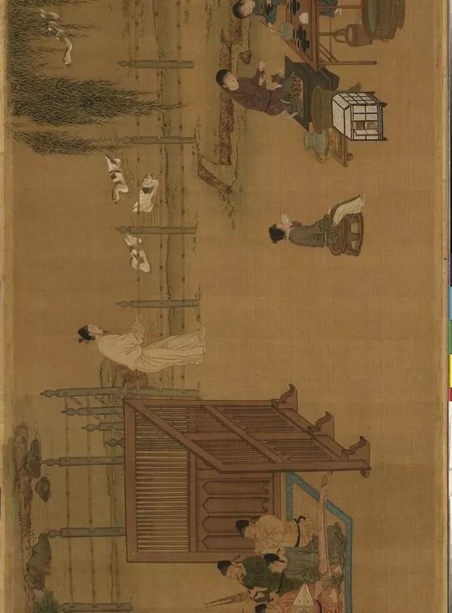 蔡京跋宋徽宗《唐十八學(xué)士圖》卷