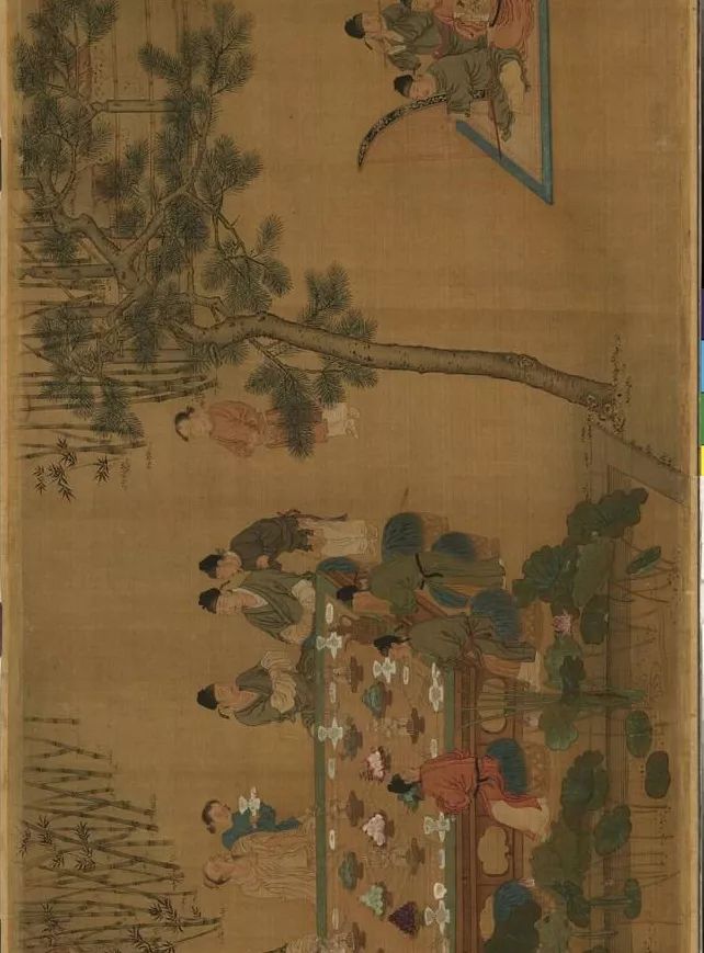 蔡京跋宋徽宗《唐十八學(xué)士圖》卷