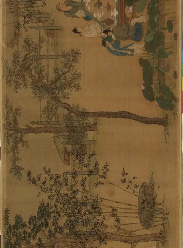 蔡京跋宋徽宗《唐十八學(xué)士圖》卷